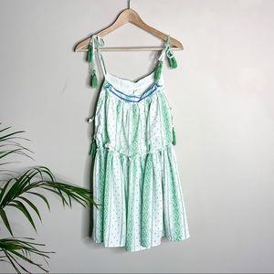 EASEL BOHO TASSEL MINI DRESS